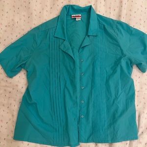 Vintage turquoise button down